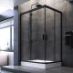 Душевой уголок Am.Pm Gem 120x90см чёрный матовый W90G-404-120290-BT
