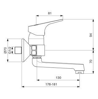 Смеситель Vidima Next BA368AA для раковины
