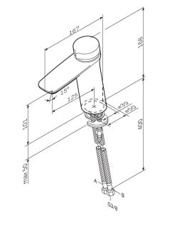 Смеситель для раковины Am Pm INSPIRE 2.0 F50A02500