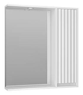 Зеркальный шкаф с подсветкой Brevita Balaton BAL-04075-01-П правый 75см белый