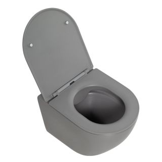 Сиденье для унитаза с микролифтом BelBagno Colorato серый матовый BB062SC-GR