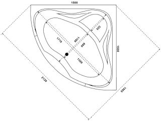 Акриловая ванна Bas Гранада 150x150 см без гидромассажа