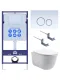 Комплект SET AQUATEK КЛАССИК-015 4в1 унитаз с инсталляцией кнопкой и сиденьем микролифт