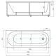 Акриловая ванна Aquatek Оберон OBR180-0000141 180х80 см