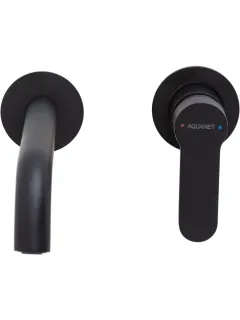 Встраиваемый смеситель для раковины Aquanet Passion AF300-12B 336185 чёрный матовый