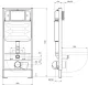 Комплект SET AQUATEK АЛЬТАИР cm-013 4в1 унитаз с инсталляцией кнопкой и сиденьем микролифт
