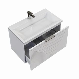 Тумба под раковину Grossman Блисс 107052 70 см подвесная цвет белый