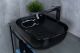 Раковина Gid BL1302 53347 накладная черная глянцевая 50x40x14
