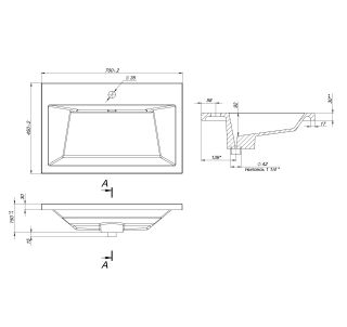 Раковина Grossman БЛИСС 10.R01.70.000 белая 70 см
