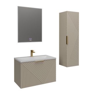 Тумба под раковину Grossman Блисс 1010049 100 см подвесная цвет бежевый