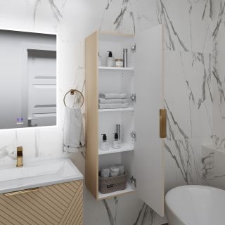 Шкаф-пенал Grossman БЛИСС 303547 бежевый 37 см