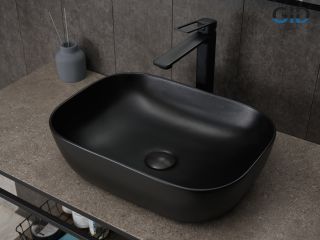 Раковина Gid Bm1333 53367 накладная черная матовая 46x32.5x13.5