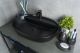 Раковина Gid Bm1346 53345 накладная черная матовая 61x41x14