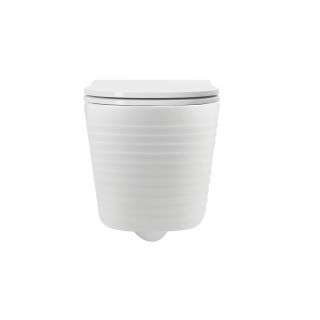 Подвесной унитаз Point Омега PN41902 безободковый белый