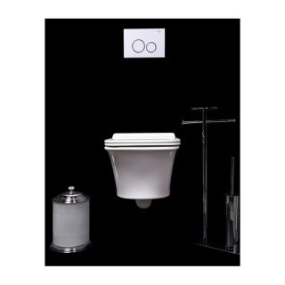 Подвесной унитаз Boheme Mirage белый глянец 965-W