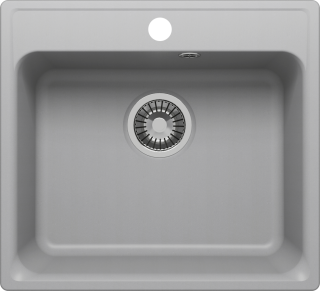 Мойка кухонная Polygran Quartz Bond-530 688254 дым