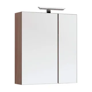 Зеркальный шкаф Aquanet Нью-Йорк 203954 85 см шпон орех