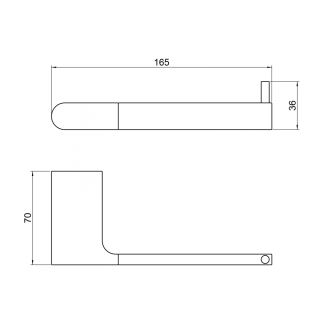 Бумагодержатель Timo Luiro 18441/17 золото матовое