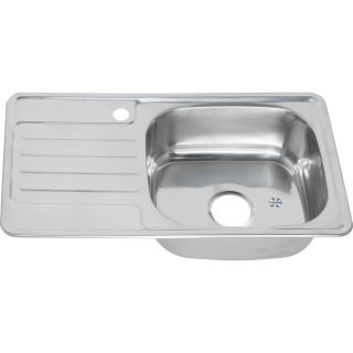 Мойка 7642 U Melana 0,6/160 хром с сифоном (221 t *10)