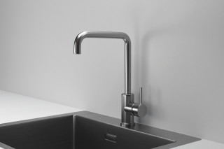 Смеситель для кухни Granula Kitchen Space 7110, СТАЛЬ САТИН