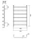Полотенцесушитель водяной Domoterm Стефано П6 400x600 хром