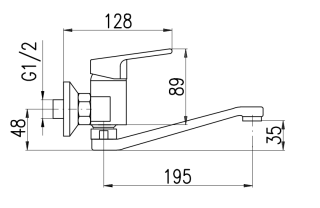 Смеситель для кухни Rav Slezak Colorado CO101.5/26CMATC черный хром