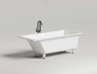Ванна из искусственного камня Salini Cascata S-Stone 104123MRH 170x75см RAL снаружи