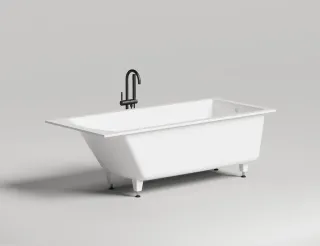 Ванна из искусственного камня Salini Cascata S-Sense 104213MRH 180x80см RAL снаружи