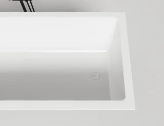 Ванна из искусственного камня Salini Cascata Kit S-Sense 104513M 180x80см белый матовый