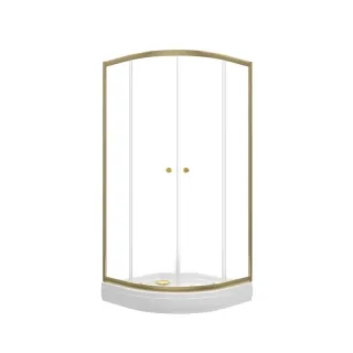 Душевой уголок Triton Альфа -Голд Щ0000073921 90x90 см профиль золото стекло прозрачное