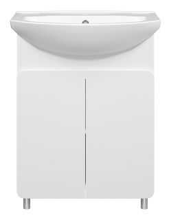 Напольная тумба под раковину Misty Чегет 65см белый