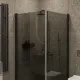 Душевой уголок на монопетле by Deonria U-90-89-6-G-B 90x89см чёрный/графит