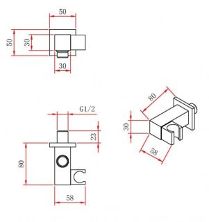 Душевой комплект Berges Ventas 2S чёрный матовый 073002