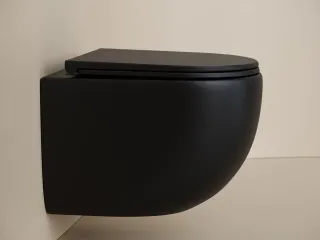 Подвесной унитаз Ceramica Nova UP CN4007MB безободковый чёрный матовый