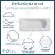 Ванна чугунная Delice Continental DLR230641-AS 130х70 с антискользящим покрытием
