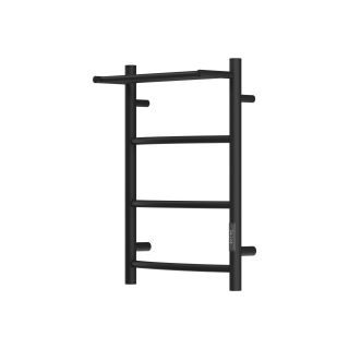 Полотенцесушитель электрический APEXTERMO Corona CR01164BM 600x400 с полкой черный матовый