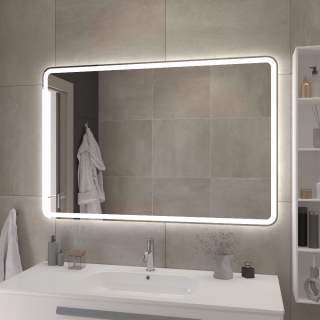 Зеркало Cezares 1000x800x30мм со встроенной разноцветной подсветкой RGB и сенсорным выключателем CEZARES CZR-SPC-MC-1200-800-RGB-TCH