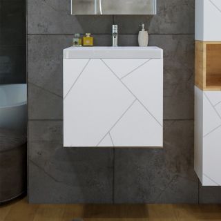 Тумба под раковину Бриклаер Кристалл 4627125415937 50 см белый