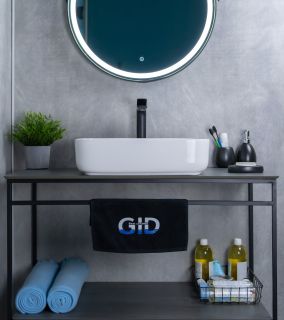 Раковина Gid D1304 51197 накладная белая 50x39x13