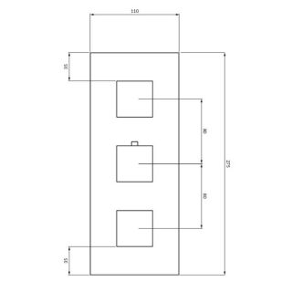 Встраиваемый смеситель для душа Omnires Fresh хром FR7138ROCR