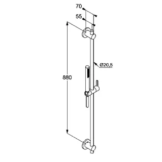 Душевой гарнитур Kludi Nova Fonte 20840N0-15 брашированное золото