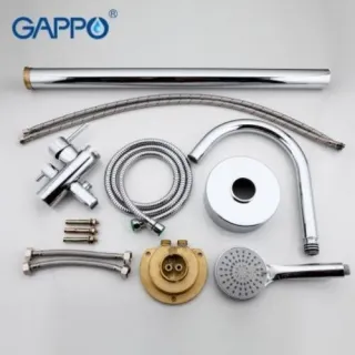 Напольный смеситель для ванны Gappo G3098 хром