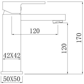 Смеситель для раковины Comforty чёрный матовый FC045A-CMT