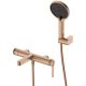 Смеситель для ванны с душем DQ Bonn короткий излив браш.роз.золото (DA1703233)