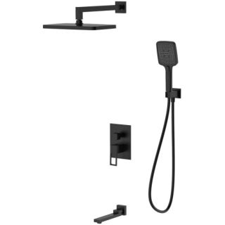 Душевая система DQ для ванны и душа Dortmund встраиваемая с изливом черный (DA1715605)
