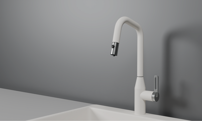 Смеситель для кухни Granula 8171, АРКТИК (БЕЛЫЙ) белый