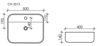 Раковина Ceramica Nova Element CN5015 50см белый