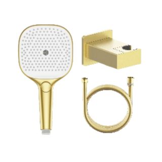 Лейка для душа с держателем и шлангом Raglo R476.41.03 золотой сатин