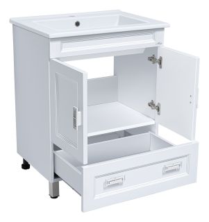 Напольная тумба под раковину Misty Дива 75см белый