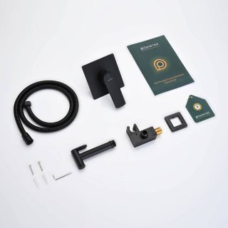 Гигиенический душ со смесителем Splenka S30.53.06 чёрный